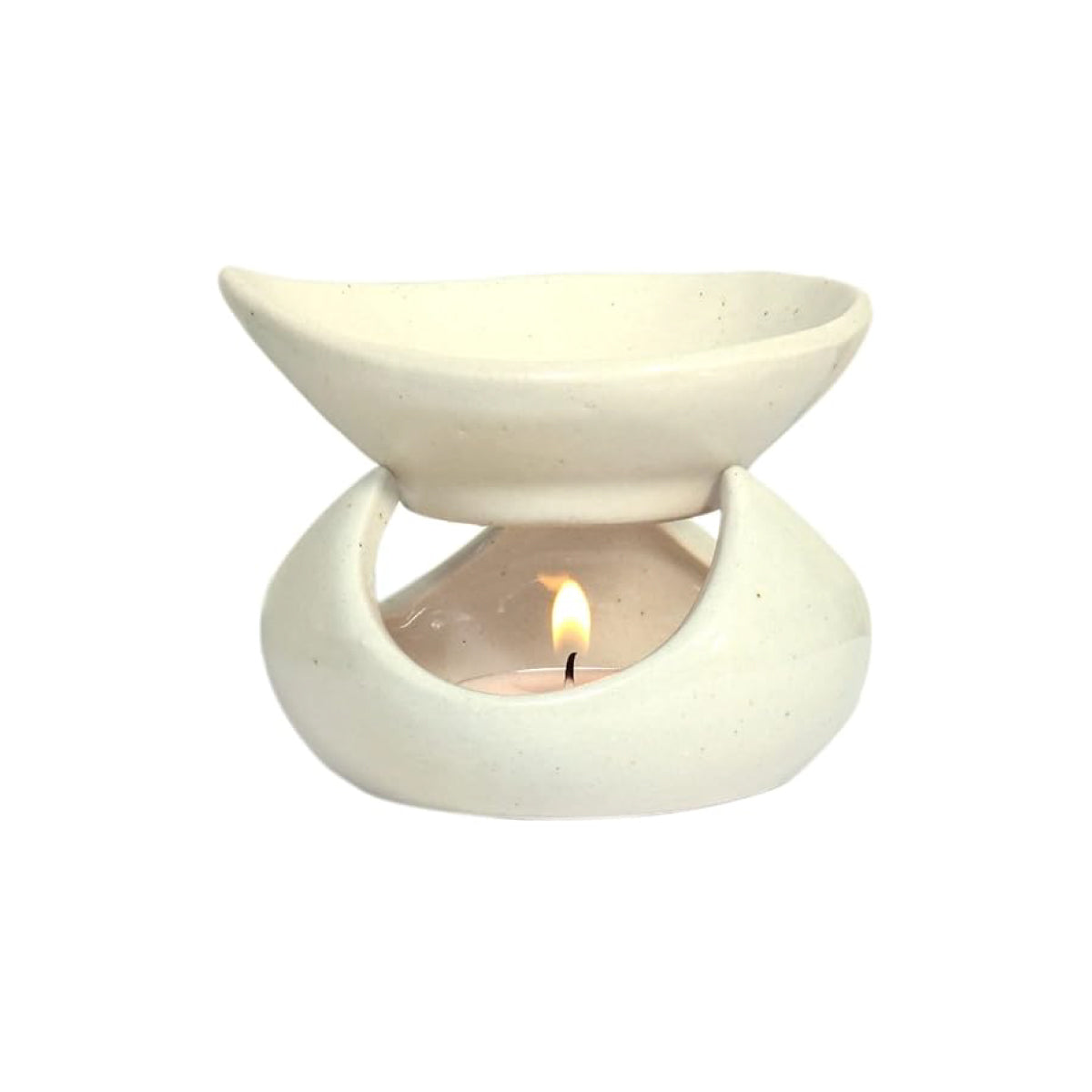 Premium Ceramic Tea Light Diffuser With Lavender Oil