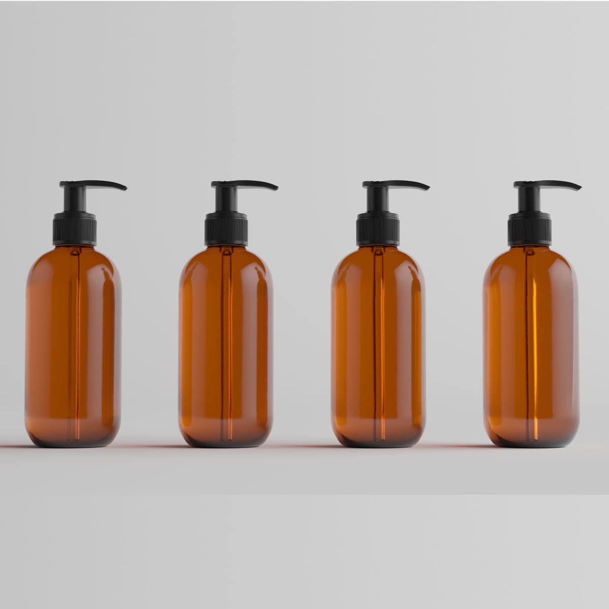 Empty Bottle Refillable Amber And Olive Green Colour