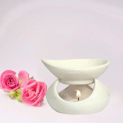 Premium Ceramic Tea Light Diffuser With Lavender Oil