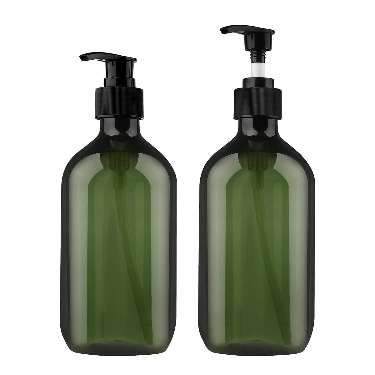 Empty Bottle Refillable Amber And Olive Green Colour