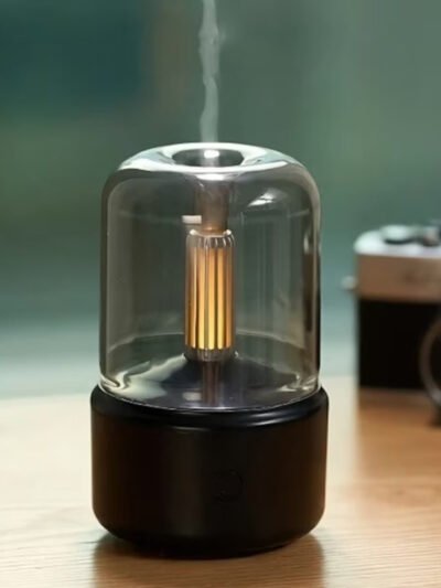 Forest-Clay-Black-Ultrasonic-Diffuer-With-Light