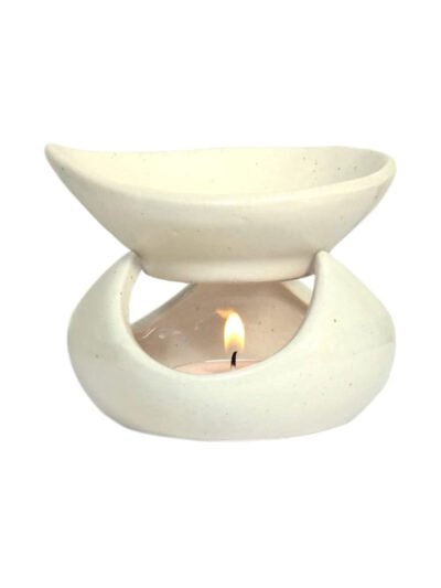 Premium Ceramic Tea Light Diffuser With Lavender Oil
