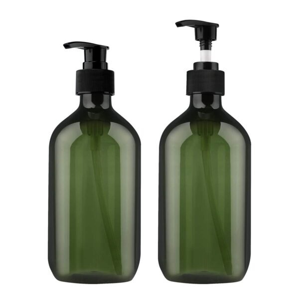 Empty Bottle Refillable Amber And Olive Green Colour - Image 11